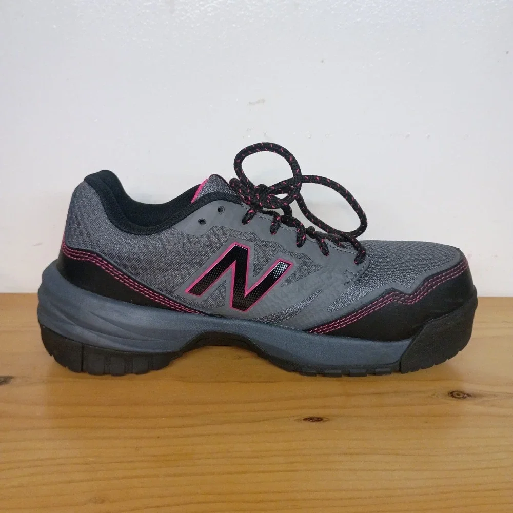 NEW BALANCE Women's Sz 6 Industrial 589 Work Shoes Gray Composite Toe Sneakers